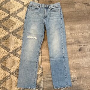 Madewell Women's Straight Leg Jeans - Light Blue